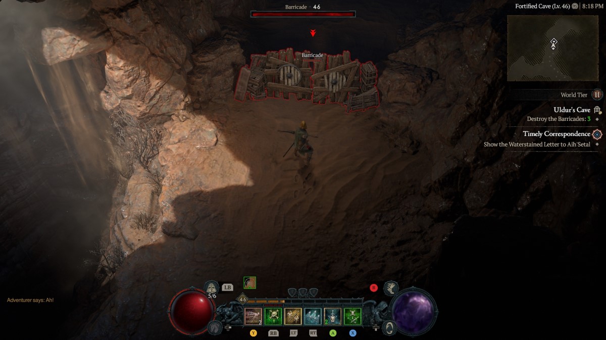 Où trouver la grotte d'Uldur dans Diablo 4 Gp 1
