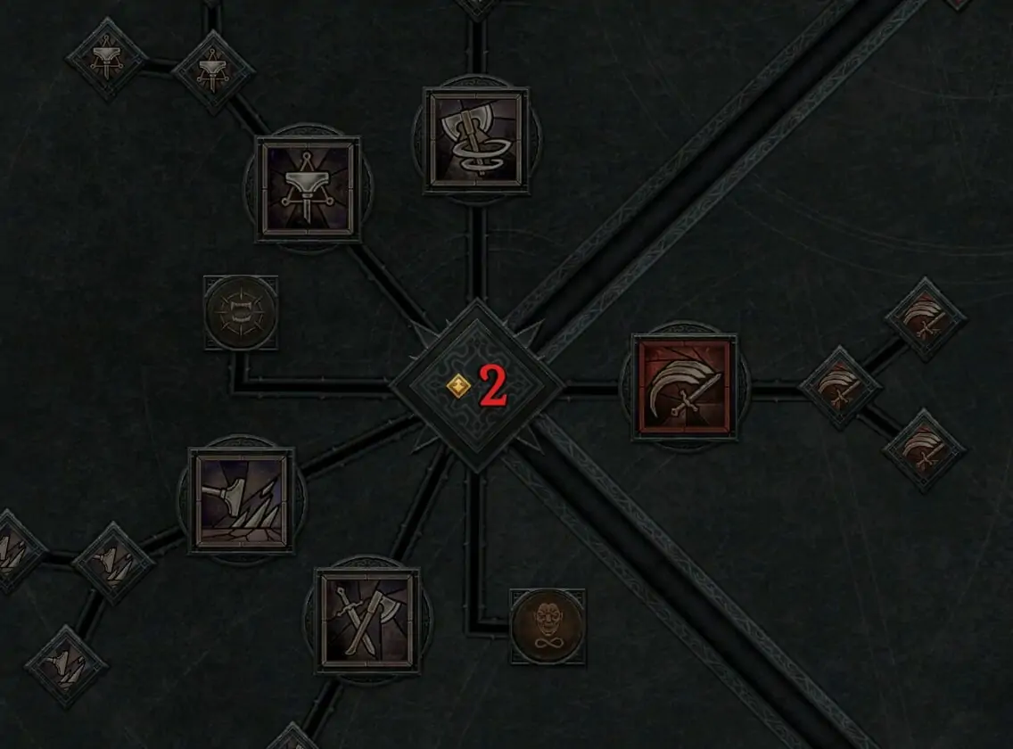 Arbre de compétences de base du barbare de Diablo 4