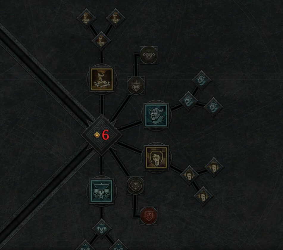 Diablo 4 Arbre de compétences défensives barbare