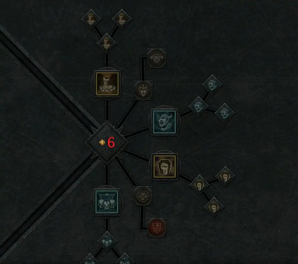 Diablo 4 Arbre de compétences défensives barbare