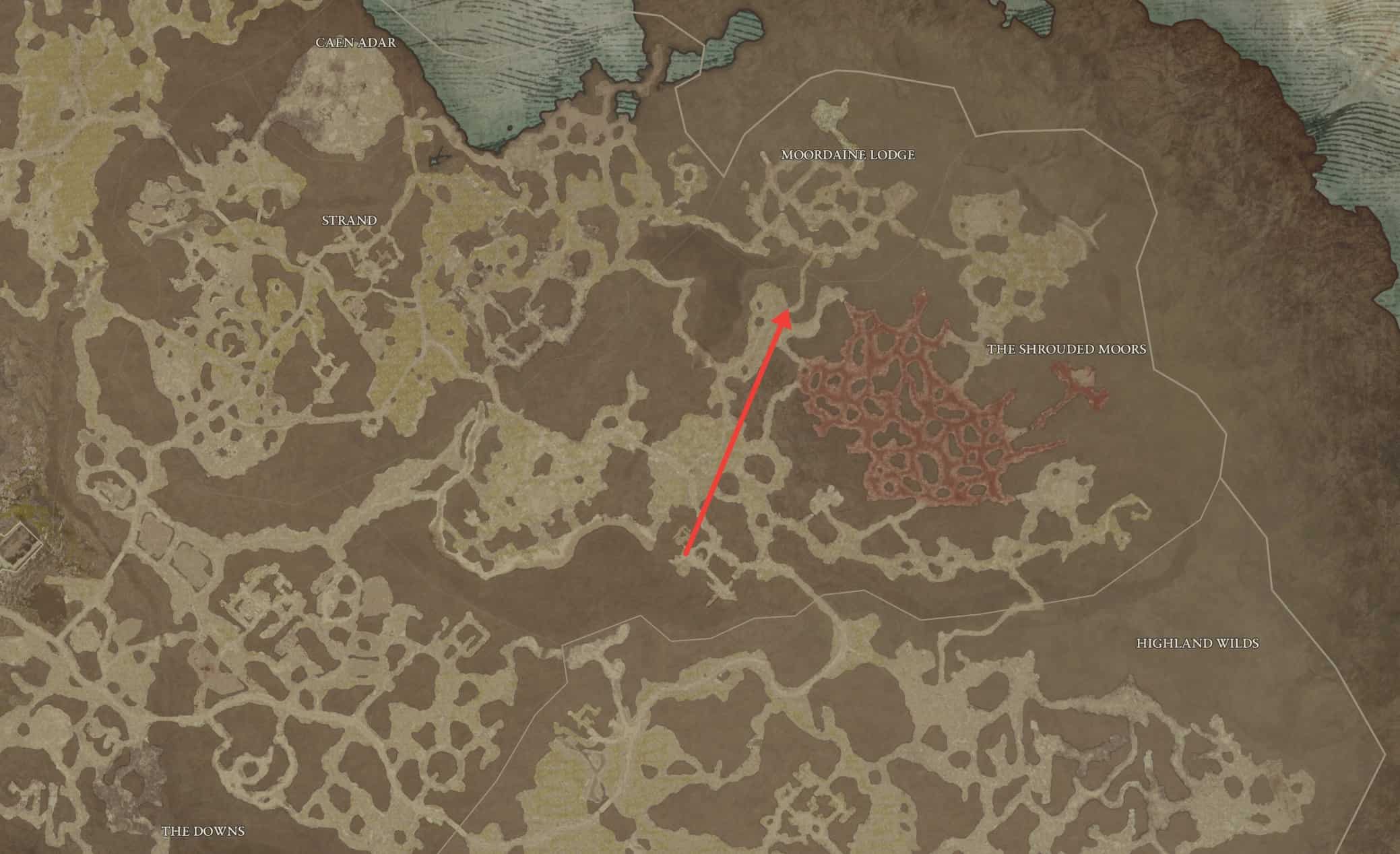 Diablo 4 Fionnir, l'emplacement du druide fou