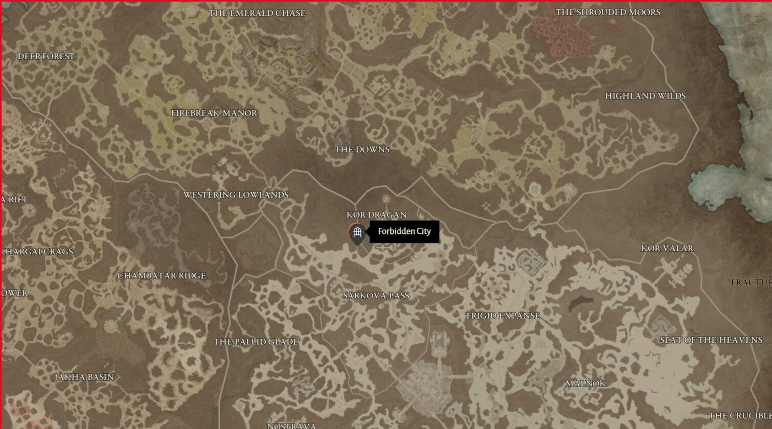 Emplacement 2 du donjon de Malice ressuscité dans Diablo 4
