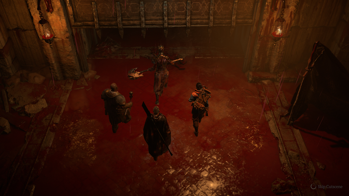 Joueur de Diablo 4 avec son groupe