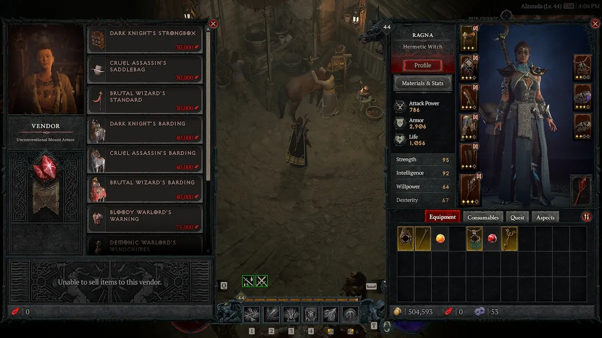 Comment gagner de la poussière rouge et des récompenses dans Diablo 4 Pvp Cosmetics