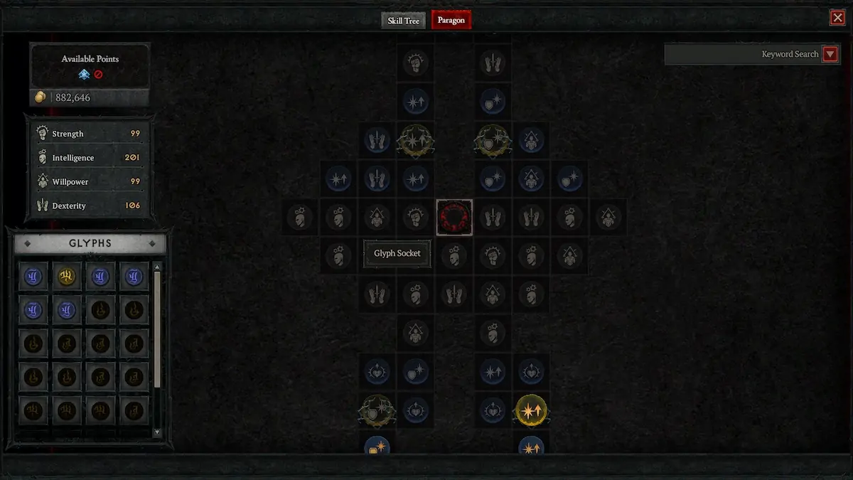 Comment obtenir et utiliser des glyphes dans Diablo 4 Socket