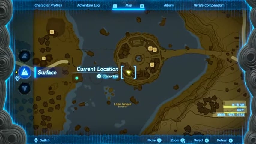 Emplacement de la quête de l'indépendance de Mattison dans Tears of the Kingdom