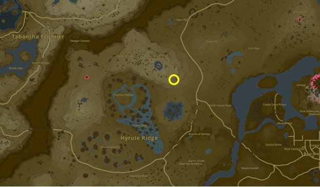 Emplacement de la quête des préoccupations de Hestu dans Tears of the Kingdom