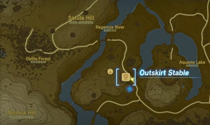Emplacement de la quête Serenade to Kaysa dans Tears of the Kingdom