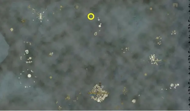 Emplacement sur la carte de la tablette 3 pour les messages d'une époque ancienne dans Tears of the Kingdom