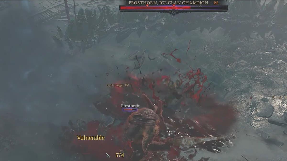 Frosthorn, champion du clan de la glace - Diablo 4