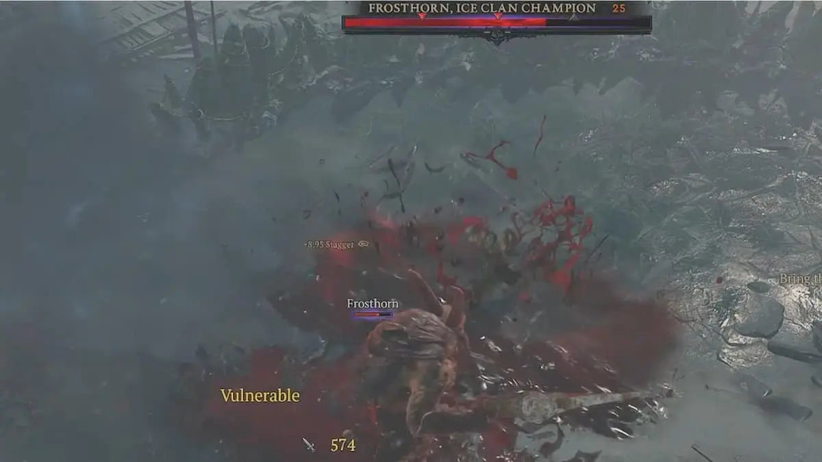 Frosthorn, champion du clan de la glace - Diablo 4