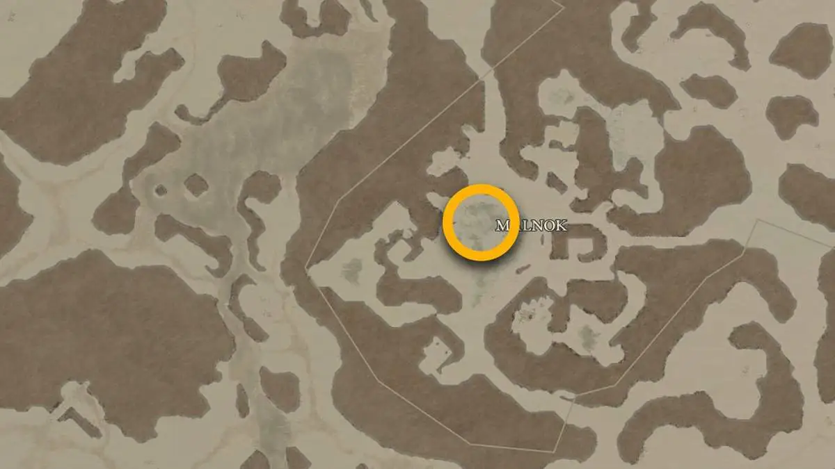 Emplacement de la carte Frosthorn dans Diablo 4