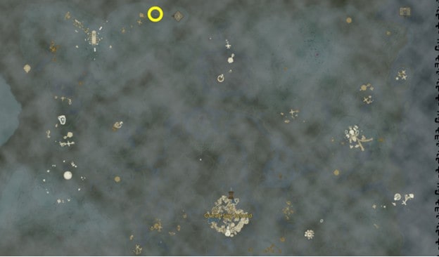 Emplacement de la tablette 1 dans Tears of the Kingdom
