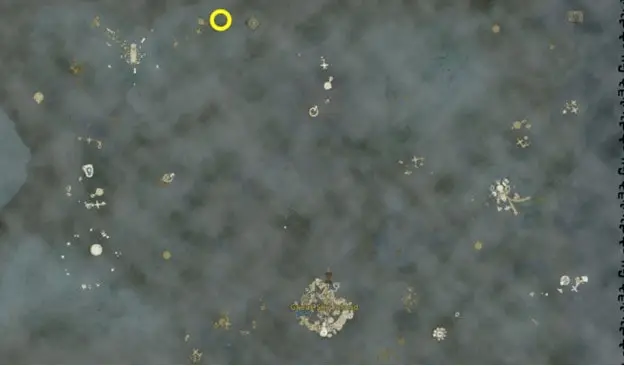 Emplacement de la tablette 1 dans Tears of the Kingdom