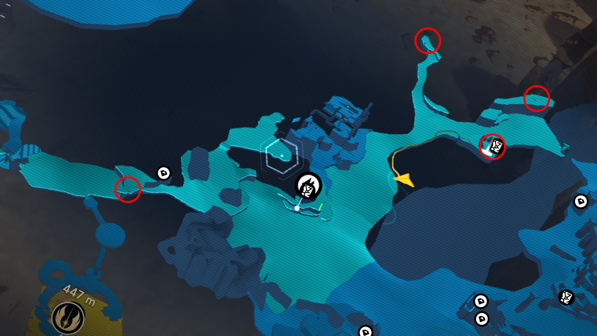 Jedi Survivor Star Wars Desert Ridge Map Emplacements des coffres Jedha All How To Get Find