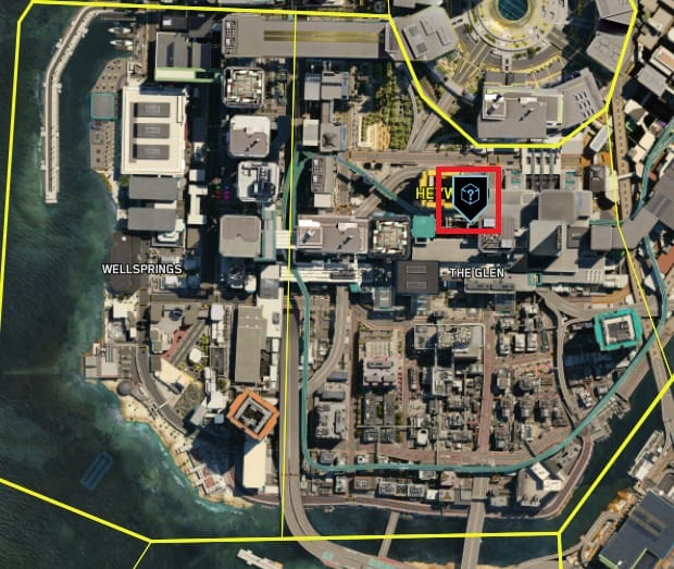 Emplacements de l'agitation du scanner Cyberpunk 2077 NCPD
