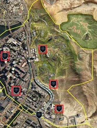 Cyberpunk 2077 Westbrook NCPD Scanner Hustle Emplacements