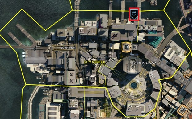 Emplacements de l'agitation du scanner Cyberpunk 2077 NCPD