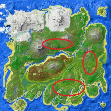 Emplacements de Savoroot évolués dans Ark Survival