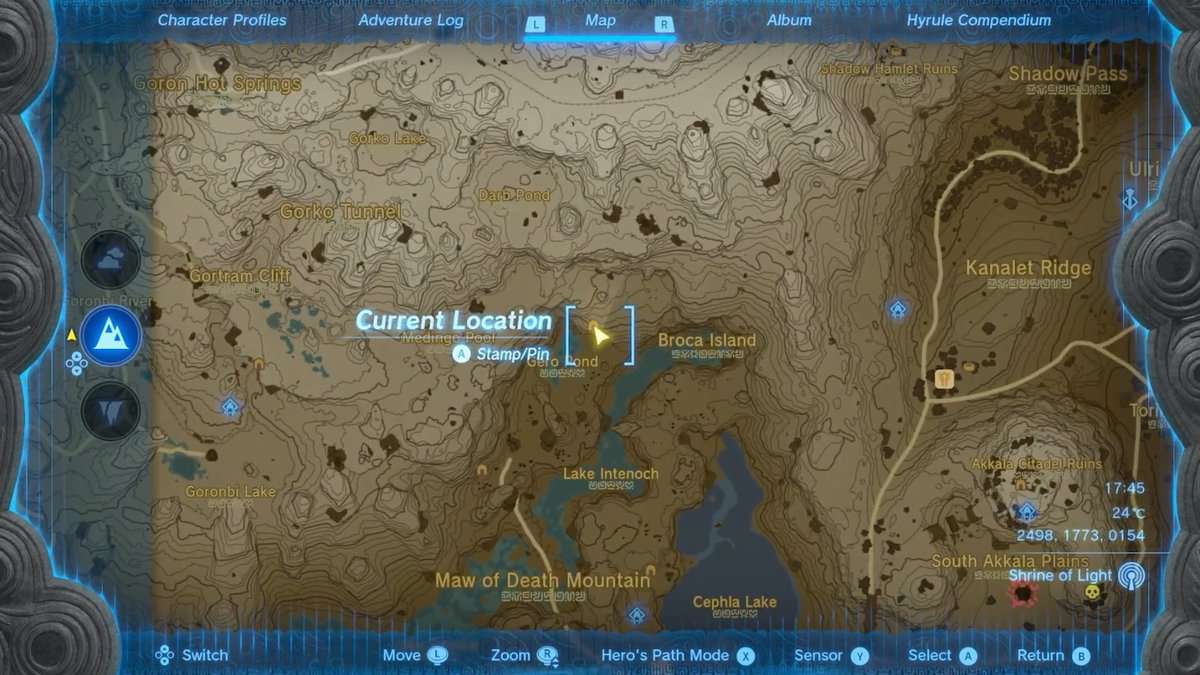 emplacement du sanctuaire de zelda totk moshapin