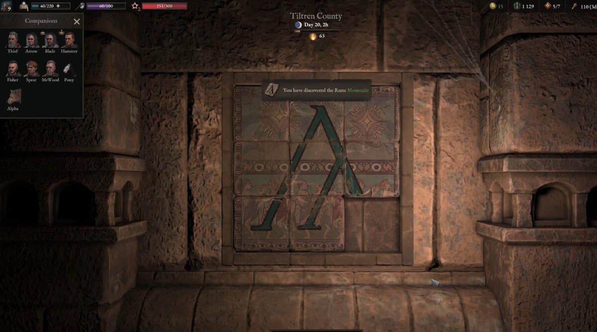 Solution du puzzle de la tombe Tiltren de Wartale