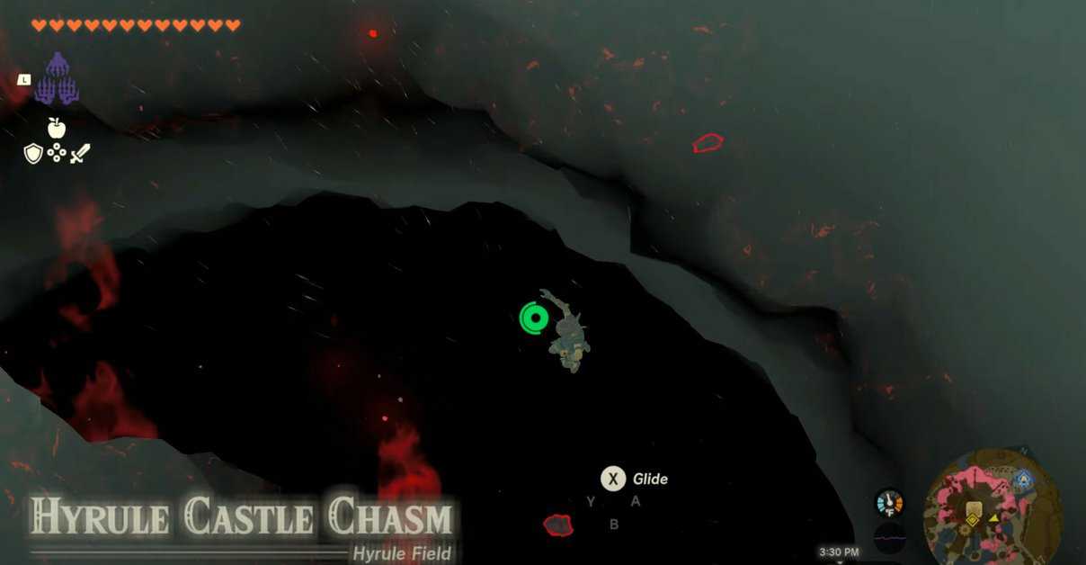 Comment atteindre le gouffre du château d'Hyrule - Zelda : Tears Of The Kingdom