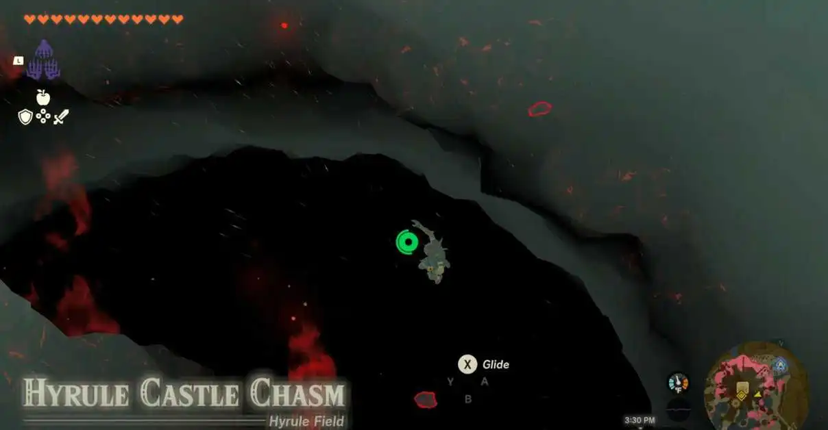 Comment atteindre le gouffre du château d'Hyrule - Zelda : Tears Of The Kingdom