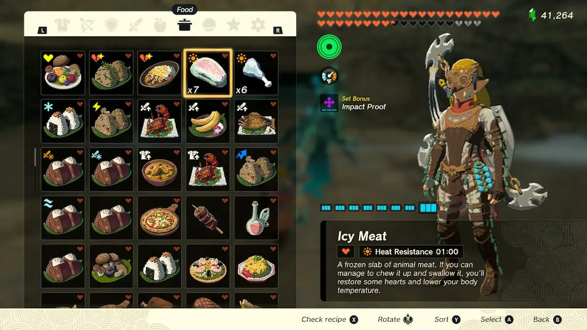 Tears of the Kingdom : Toutes les utilisations de la Viande glacée