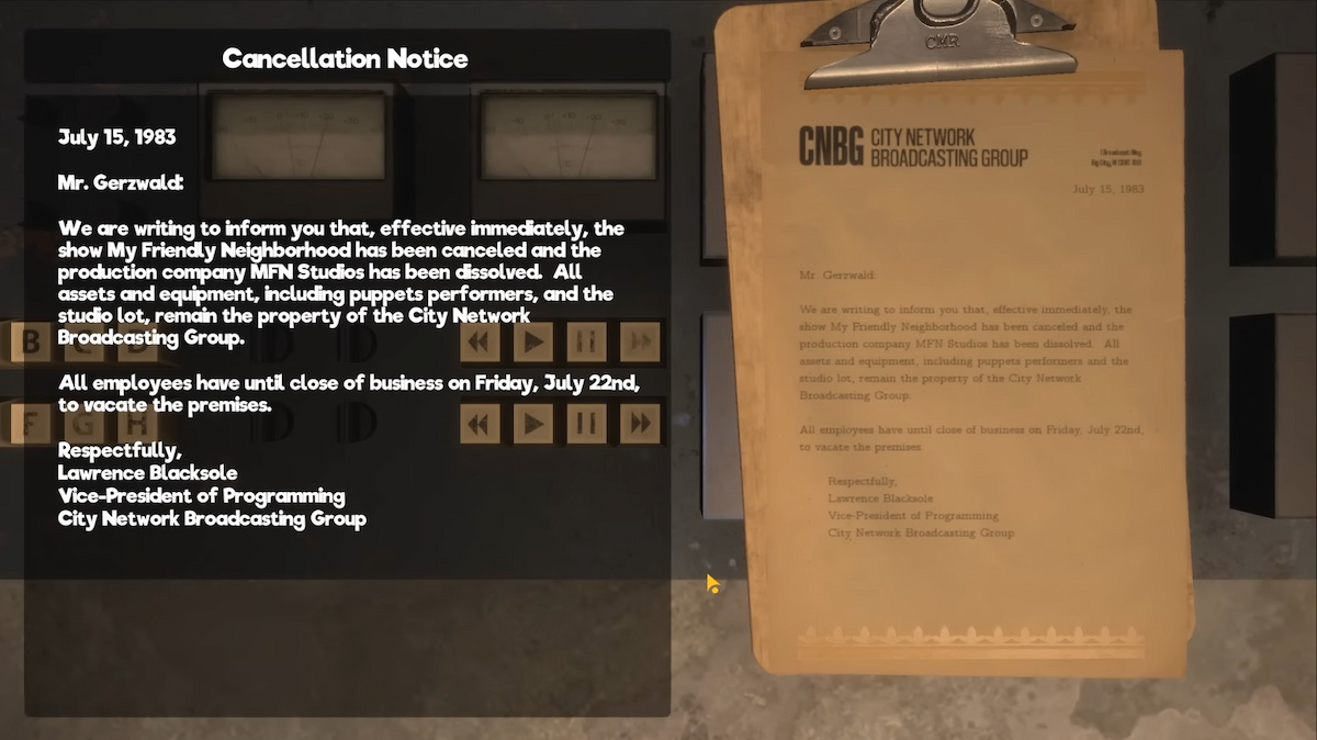 Cancellation Notice