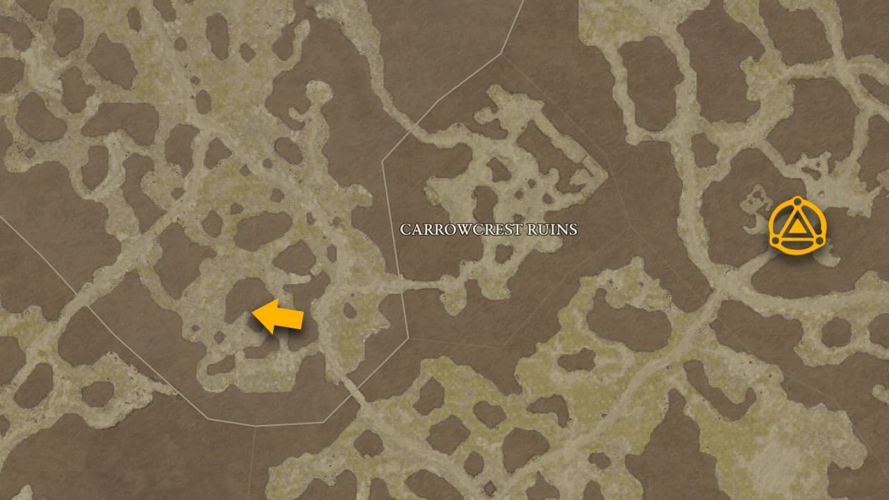 L'emplacement de la carte et le meilleur itinéraire vers le donjon Howling Warren dans Diablo 4