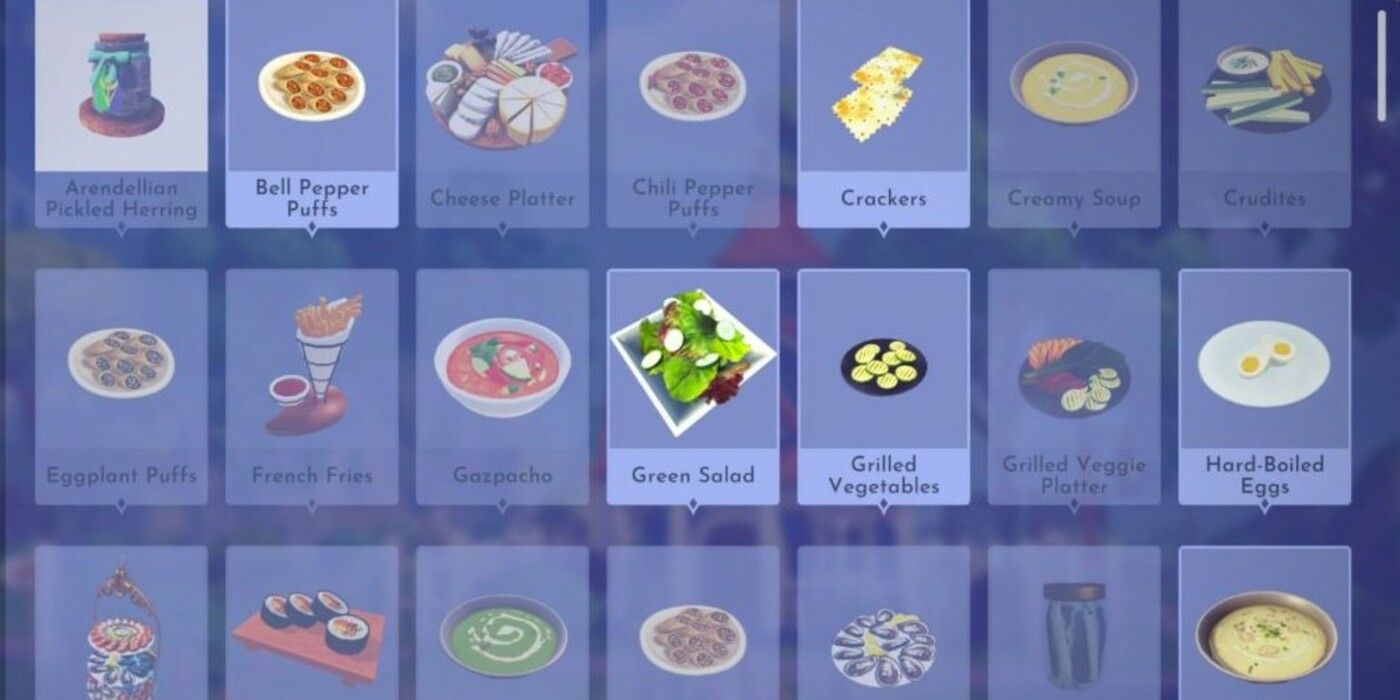 Vingt et une recettes disponibles dans Disney Dreamlight Valley