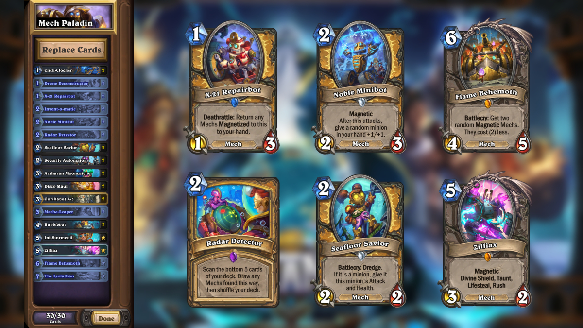 The Best Paladin Decks For Hearthstone's Titans Expansion Mech Paladin