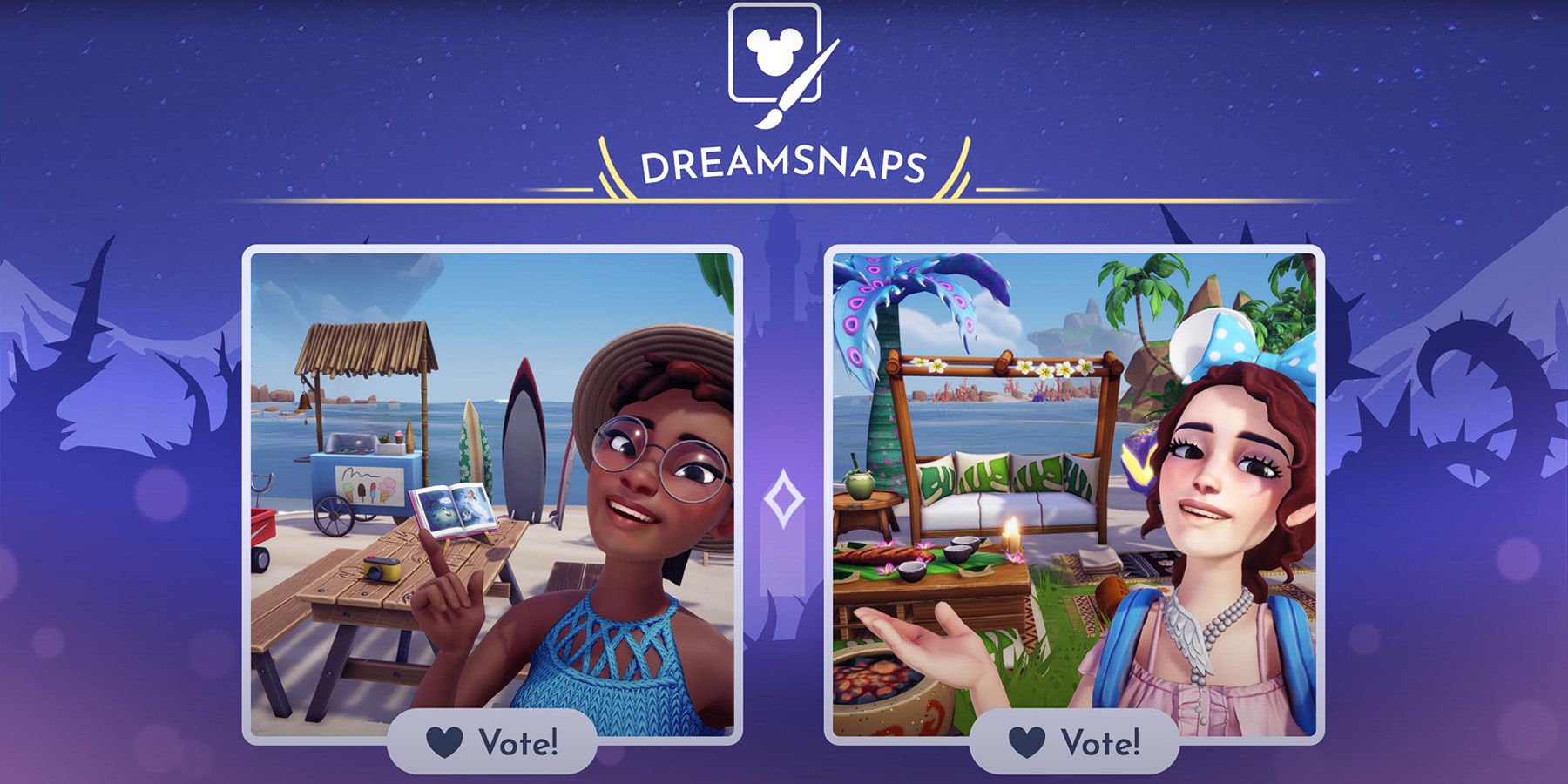 Fonction DreamSnaps dans Disney Dreamlight Valley.