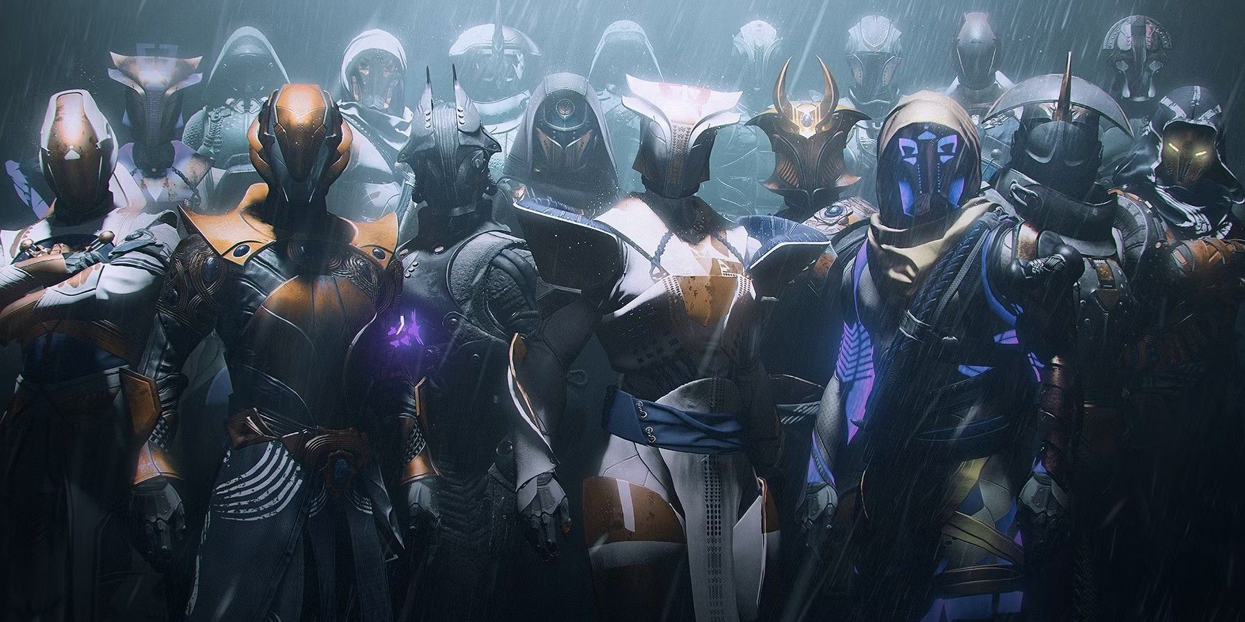 Destiny 2 Gardiens posant avec une armure unique