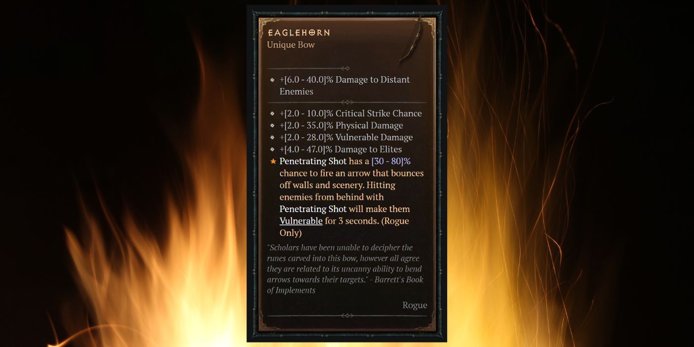 Diablo 4 Arc Corne d'Aigle