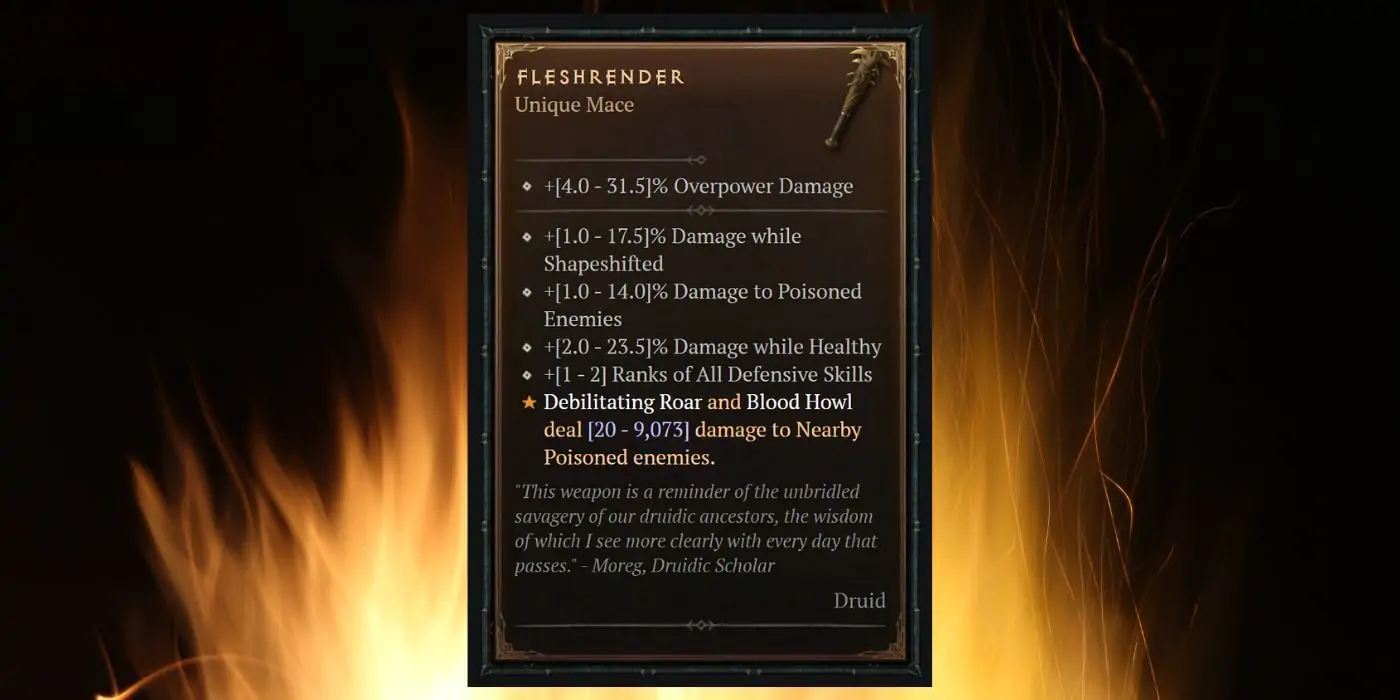 Diablo 4 Masse déchiqueteur de chair