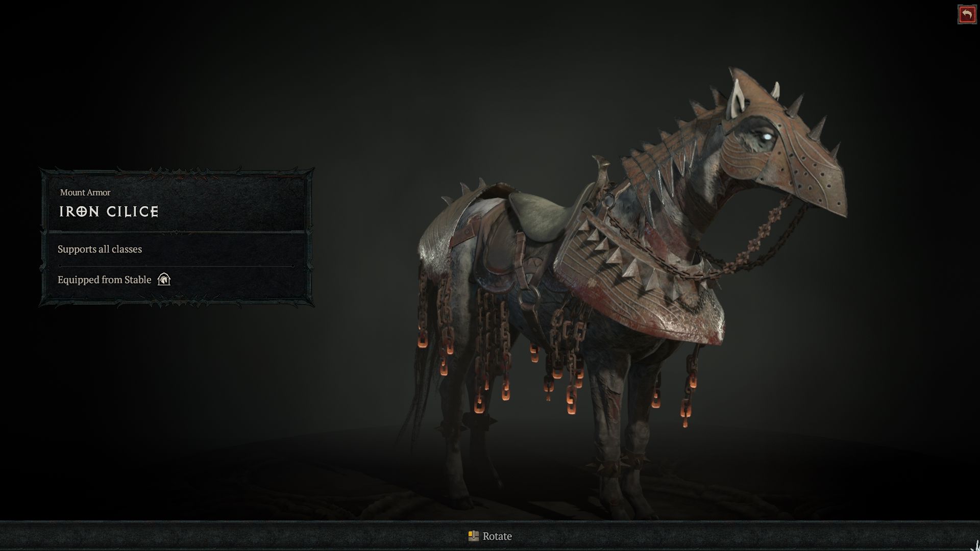 Diablo 4 Mount Armors Microtransaction Boutique Iron Clice