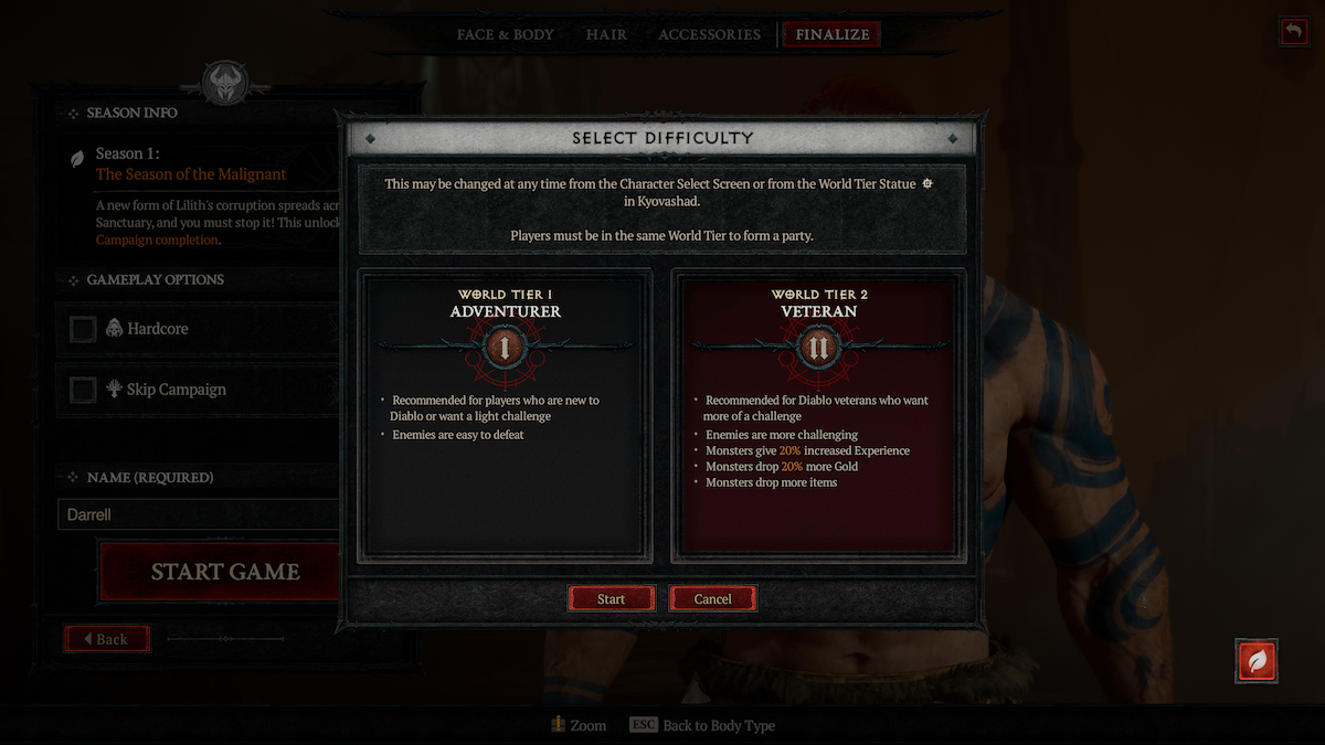 Diablo 4 joue sur le niveau mondial 2