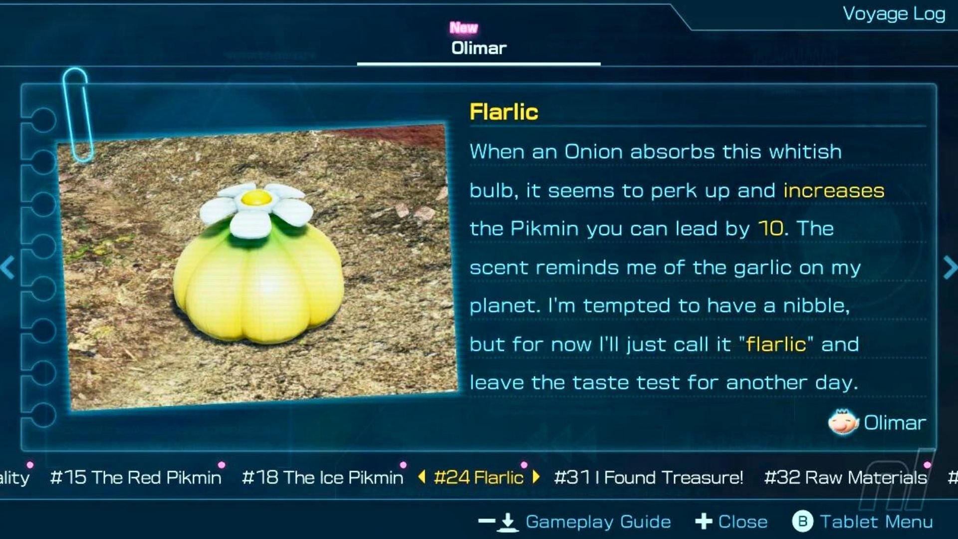 Flarlic dans Pikmin 4