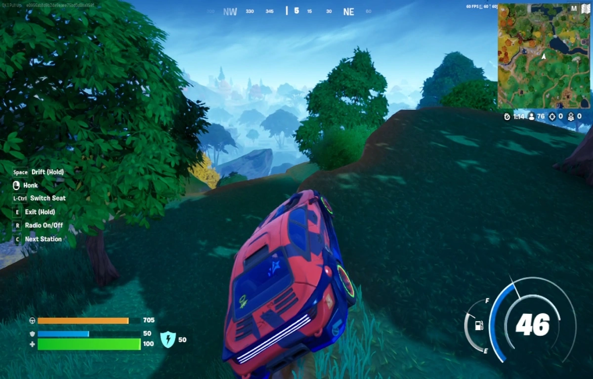 Comment retourner un véhicule dans Fortnite