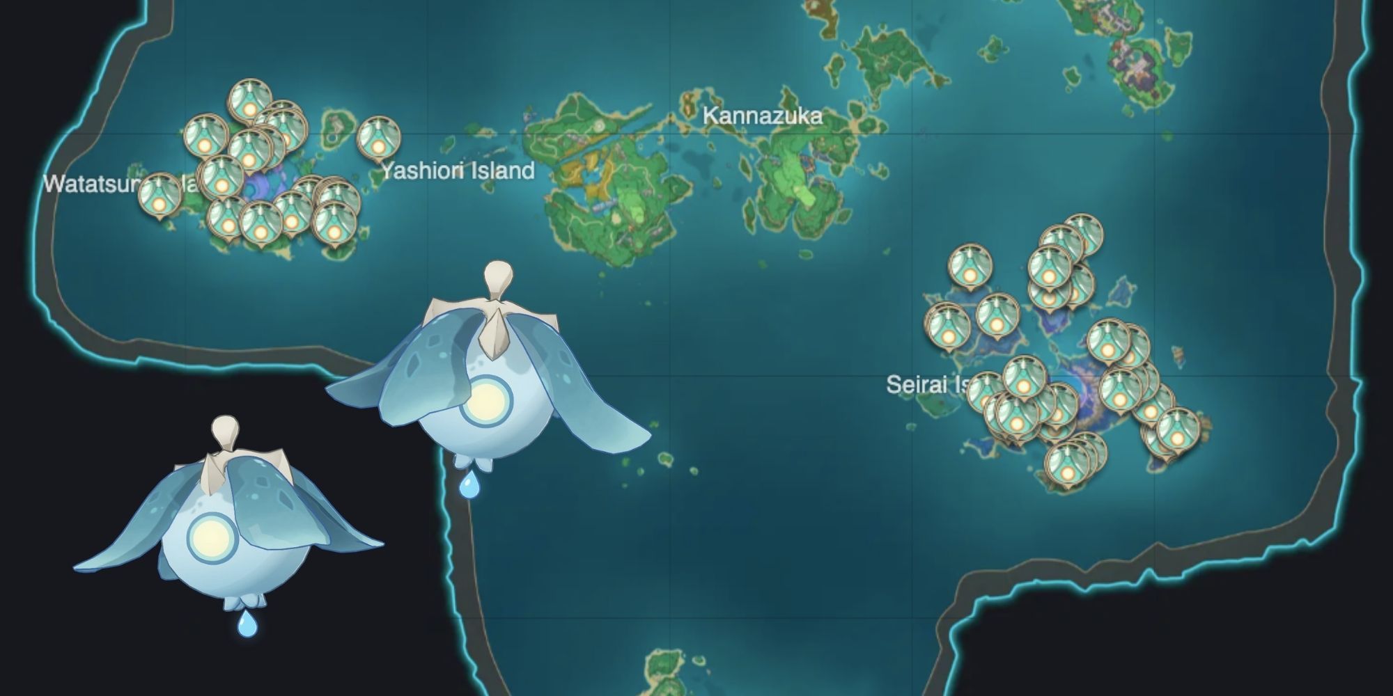 Genshin Impact_ Emplacements des spectres à Inazuma