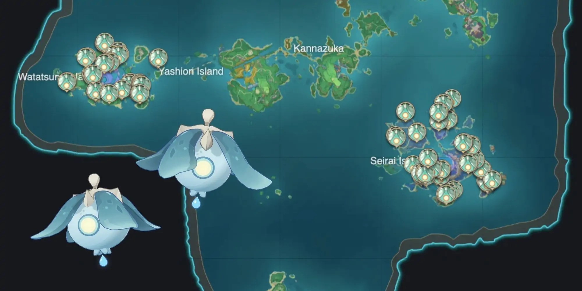 Genshin Impact_ Emplacements des spectres à Inazuma