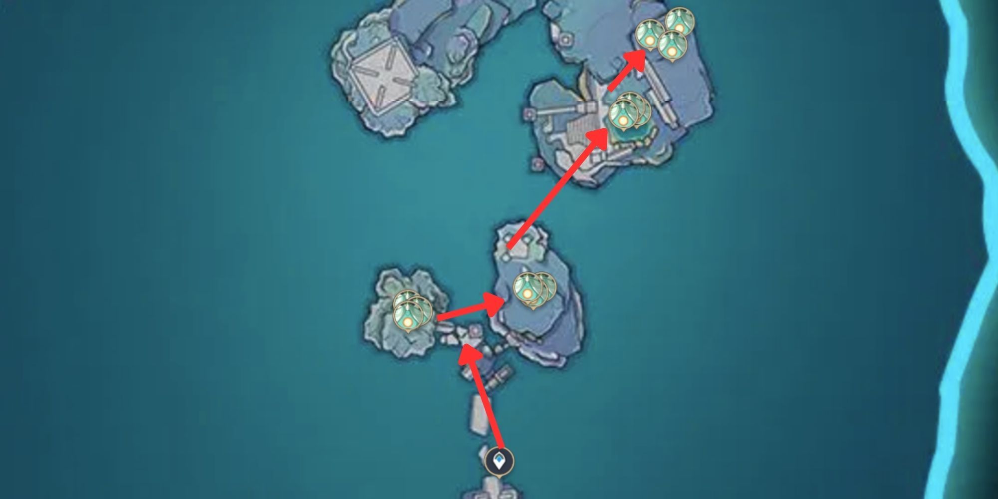 Genshin Impact_ Emplacements des spectres dans le Locus de Yachimatahime