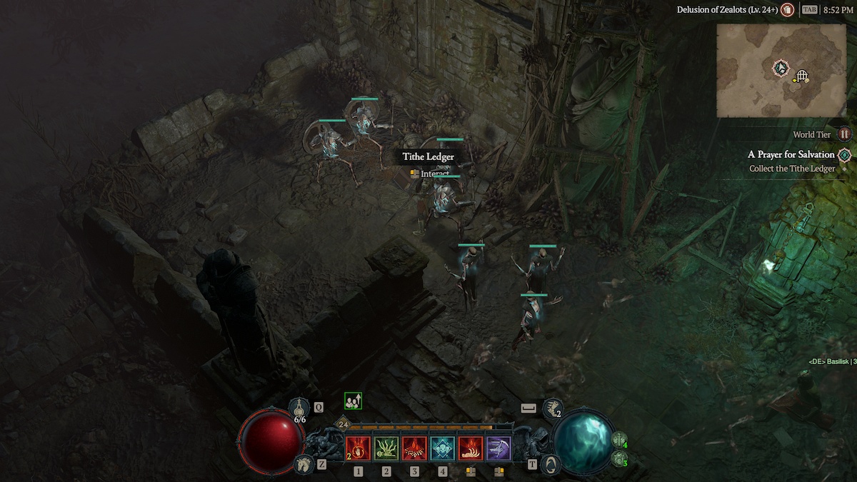 How To Complete A Prayer For Salvation In Diablo 4 Tithe Ledger