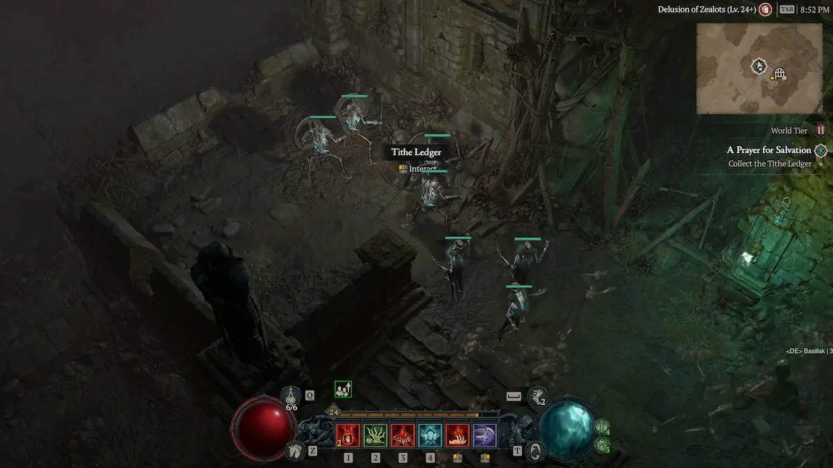 How To Complete A Prayer For Salvation In Diablo 4 Tithe Ledger