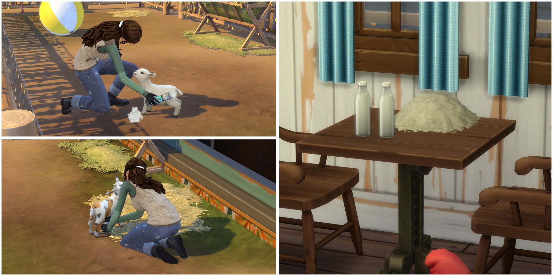 comment tondre un mouton et traire une chèvre dans les sims 4