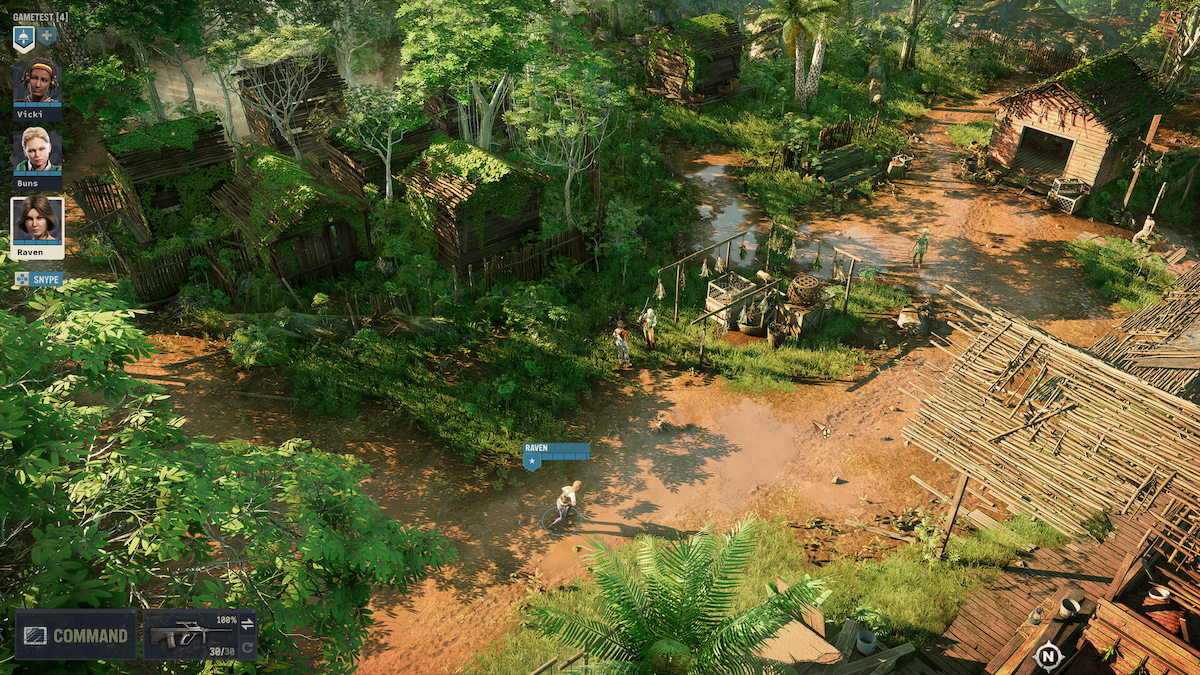 Jagged Alliance 3 joueur dans une jungle (1)