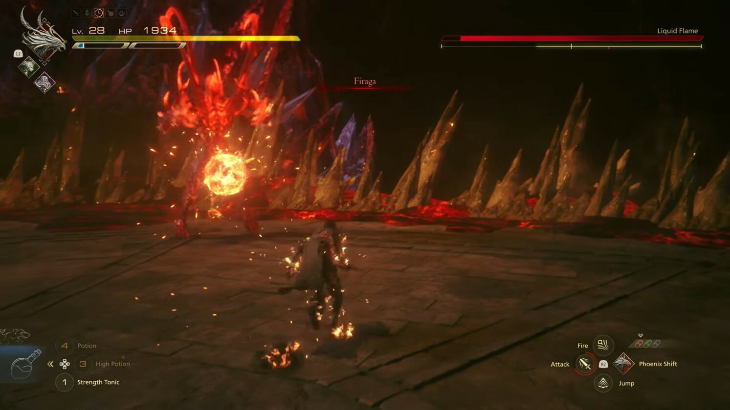 Comment vaincre la flamme liquide - Final Fantasy 16