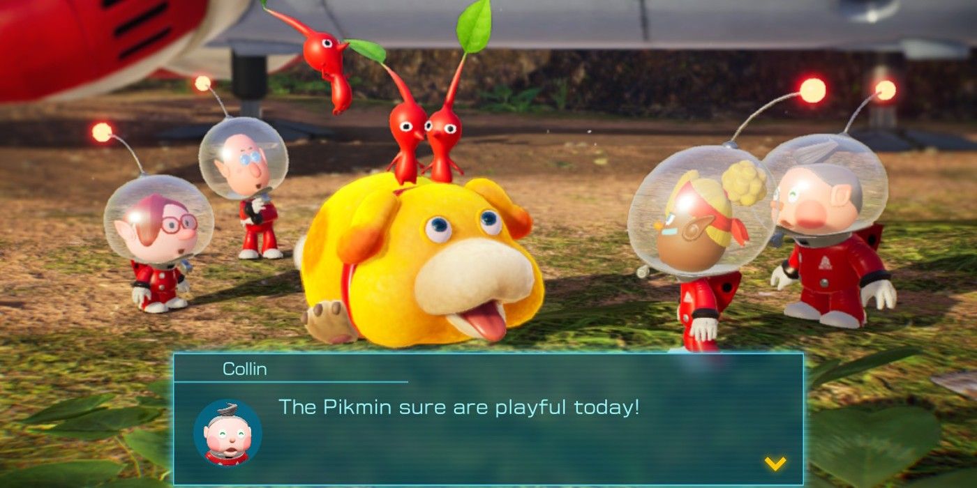 Pikmin 4 Pikmin rouge et Oatchi