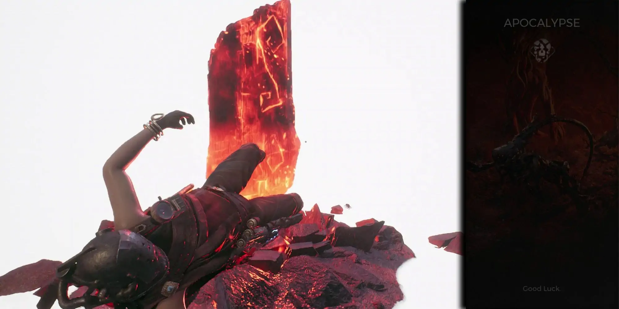 Remnant 2 - Option de difficulté d'apocolypse sur l'image du joueur jeté hors de Worldstone après sa mort